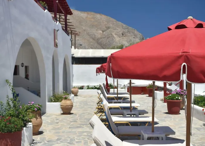 Lägenhetshotell Ostria Beach Perissa (Santorini)